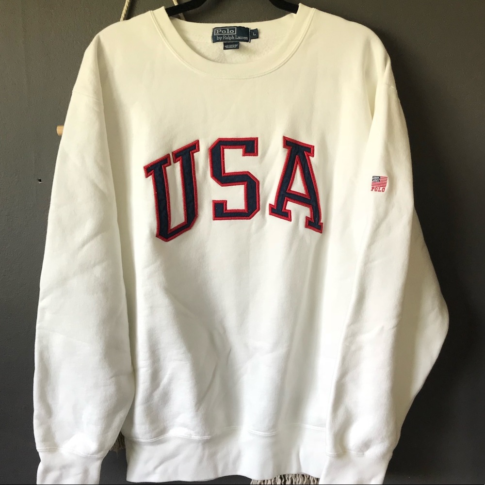 Vintage Polo Ralph Lauren USA Sweatshirt. Rare!